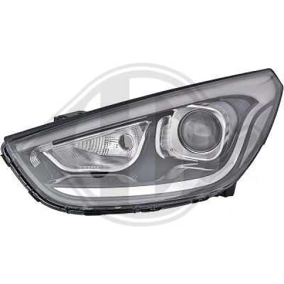 Bilde av DIEDERICHS 6861181 Frontlykter venstre PY21W, HIR2 uten motor for høydejustering hovedlys