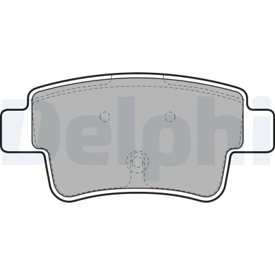 Bilde av DELPHI LP1965 Bremseklosser ikke klargjort for slitasjeindikator med antihyle blikk tilbehør OPEL: Corsa D Hatchback, C Hatchback