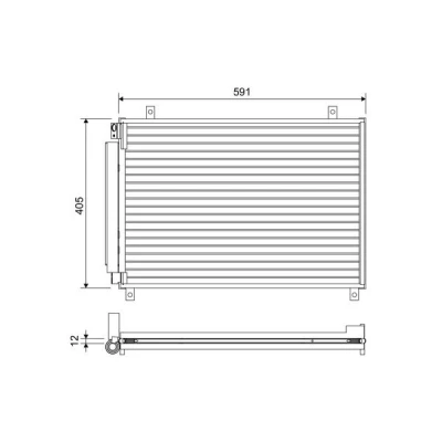 Bilde av VALEO 822656 Kondensator med tørker Aluminium 405