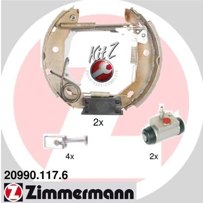 Bilde av Bremsesko sett ZIMMERMANN 20990.117.6