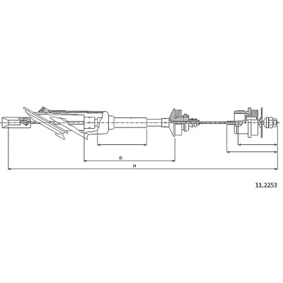 Bilde av Kabel, clutchbetjening, citroën saxo, 2150.Q2, 96262085