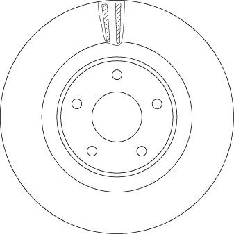 Bilde av TRW DF6496S Bremseskiver 320 28 5 114,3 ventilert spraylakkert høy karbon