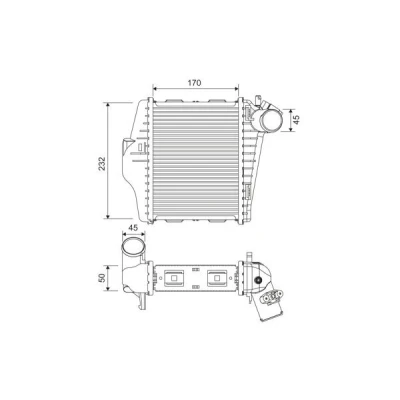 Bilde av VALEO 818378 Ladeluftkjøler Aluminium uten sensor