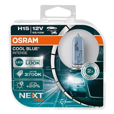 Bilde av OSRAM 64176CBN HCB Lyspære, fjernlys H15 12V 55/15W 3200K Halogen VOLKSWAGEN: Touran I, Tiguan Amarok Pick up, AUDI: A6 C7 Avant, C6 Sedan