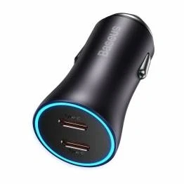 Bilde av Baseus Golden Contactor Pro billader PD QC 2x USB C Port 40W