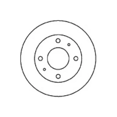 Bilde av MAPCO 25520 Bremseskiver framaksel 257 22 4 114,3 ventilert