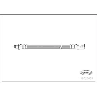 Bilde av CORTECO 19026435 Bremseslange foran og bak 505