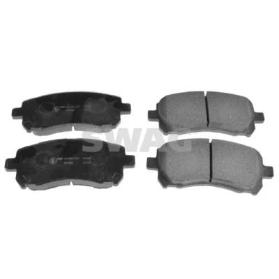 Bilde av SWAG 87 91 6660 Bremseklosser framaksel med akustisk slitasjevarsel SUBARU: Forester I, Impreza II Stasjonsvogn, Sedan