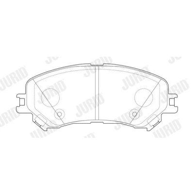 Bilde av JURID 573673J Bremseklosser ikke klargjort for slitasjeindikator RENAULT: Talisman Grandtour, Sedan, Megane 4