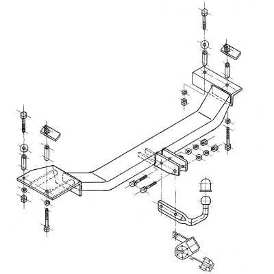 Bilde av Tilhengerfeste, standard daewoo lanos sedan (klat),