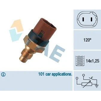 Bilde av EPS 1.830.522 Kjølevæsketemperatursensor Made in Italy OE Equivalent