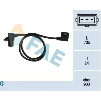 Bilde av Turtallssensor, motormanagement, bmw 3 [e36], cabriolet coupé touring 5 [e34], 1 726 066, 12
