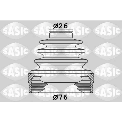 Bilde av SASIC 1904019 Drivakselmansjett framaksel, girkassesiden RENAULT: LAGUNA 3, GRAND SCENIC 3