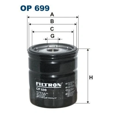 Bilde av Oljefilter, buick park avenue, regal, skylark, chevrolet beretta coupé, camaro, pontiac trans sport, 1109 A9, 25010792, 25010914, 251007