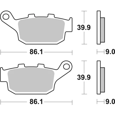 Bilde av BREMBO Sinter, Road Bremseklosser bak 07HO53SP