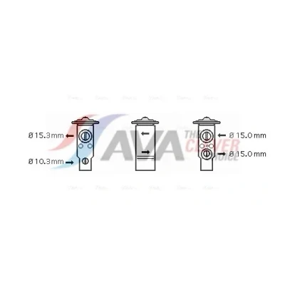 Bilde av Ekspansjonsventil, Foran toyota OE 8851504030, 8851506020, 8851520080
