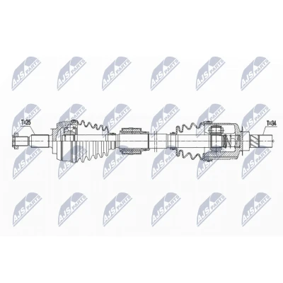 Bilde av Drivaksel, Framaksel venstre, renault megane grandtour iv, halvkombi sedan 391018406R