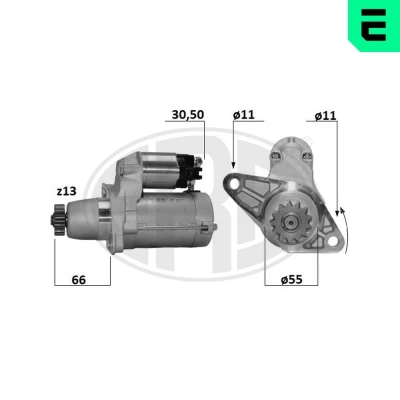 Bilde av ERA 221062A Starter 12 1,6 13 TOYOTA: Avensis II Station Wagon, Sedan, Hatchback, LEXUS: RX