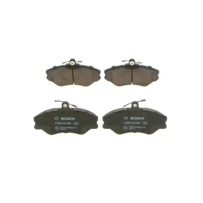 Bilde av BOSCH 0 986 424 368 Bremseklosser Low Metallic med akustisk slitasjevarsel antihyle blikk