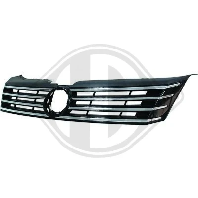 Bilde av DIEDERICHS Priority Parts 2248040 Radiatorgitter svart forkrommet kant VOLKSWAGEN: Passat B7 Variant