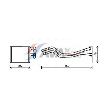 Bilde av Varmeutveksler, kupevarme ford fiesta vi, sedan, van vi OE 1573046, 1740613, 1743436