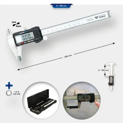 Bilde av KS TOOLS BT114900 Skyvelære 235 150