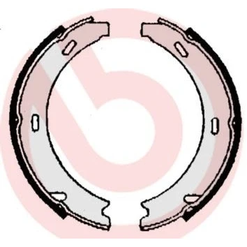 Bilde av BREMBO S 50 508 Handbromsbackar MERCEDES BENZ: E Klasse T modell