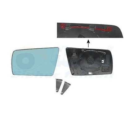 Bilde av VAN WEZEL 3030833 Speilglass venstre MERCEDES BENZ: E Klasse T modell, C Sedan, modell