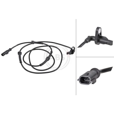 Bilde av A.B.S. 31927 ABS sensor aktiv 1600 svart RENAULT: Kangoo II Express