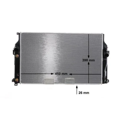 Bilde av MAHLE ORIGINAL CR 2271 000S Radiator 670 411 26 Kjøleribber loddet