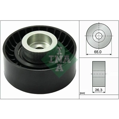 Bilde av INA 532 0470 10 Styrerulle FORD: Transit Custom V362 Van, MONDEO 3 Kombi, Mk5 FIAT: Ducato III Flatvogn lastebil / Chassis
