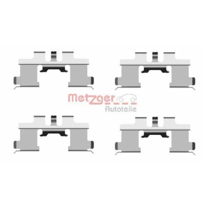 Bilde av METZGER 109 1677 Tibehørsett, skivebremse belegg SUZUKI: Ignis 2, I, PEUGEOT: iOn Hatchback, CITROËN: C Zero Hatchback