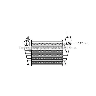 Bilde av PRASCO VN2029 Radiator Aluminium 525 322 34 Kjøleribber satt sammen mekanisk VOLKSWAGEN: GOLF 3