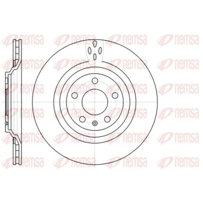Bilde av REMSA 61309.10 Bremseskiver bakaksel 330, 330 22 5 ventilert AUDI: A6 C6 Avant, Allroad, Sedan