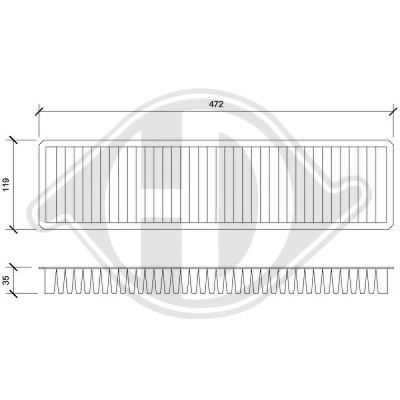 Bilde av DIEDERICHS DCI0804 Kupéfilter pollenfilter 470 120 35 Climate MINI: Hatchback, Cabrio