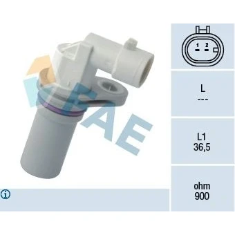 Bilde av Turtallssensor, motormanagement, alfa romeo,fiat,lancia,opel,saab,vauxhall, 46798345, 6235666, 93 179 391, 93179391