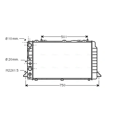 Bilde av Radiator AVA QUALITY COOLING AIA2089