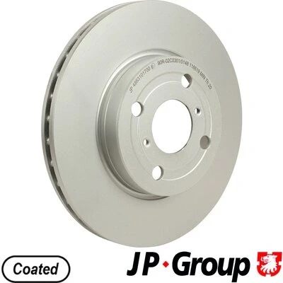 Bilde av JP GROUP 4863101700 Bremseskiver framaksel 258 22 4 ventilert belagt TOYOTA: Yaris III Hatchback, II Hatchback