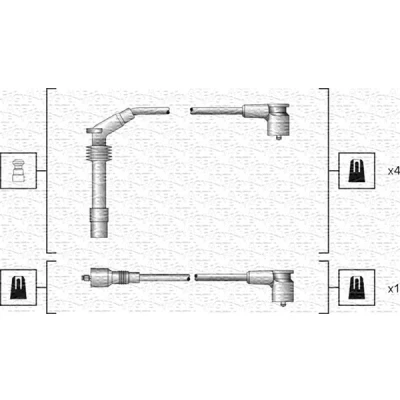 Bilde av MAGNETI MARELLI 941318111140 Pluggledninger BMW: 5 Sedan