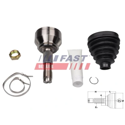 Bilde av Leddsett, drivaksel, Framaksel, Hjulside, citroën,fiat,peugeot, 1349786080, 1349789080, 1349789080^, 3272.PA, 3272.PC, 3273.PJ, 3273.PK,