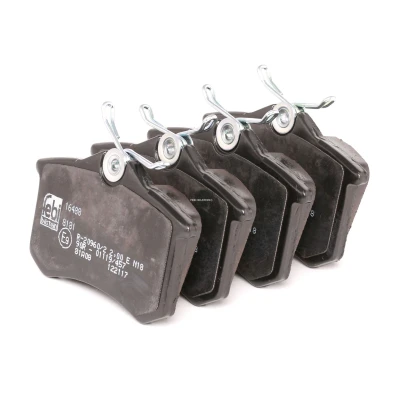 Bilde av FEBI BILSTEIN 16488 Bremseklosser bakaksel ekskl. slitasjevarselkontakt med antihyle blikk VOLKSWAGEN: Beetle Hatchback, Golf 5, Polo IV Hatchback
