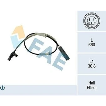 Bilde av FAE 78183 ABS sensor aktiv 2 660 BMW: 3 Touring, Sedan, 1 Hatchback