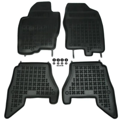 Bilde av REZAW PLAST 201804 Gulvmatte sett gummi foran og bak svart NISSAN: Pathfinder 3, NP300 Navara Pick up