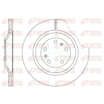Bilde av REMSA 61206.10 Bremseskiver bakaksel 335, 335 22 5 ventilert AUDI: A8 D3