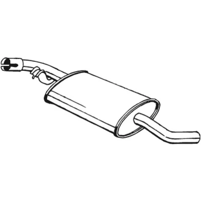 Bilde av Mellomlyddemper, vw transporter buss iv, flak/chassi skåp 074253409A