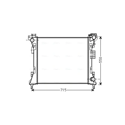 Bilde av Radiator AVA QUALITY COOLING CR2104