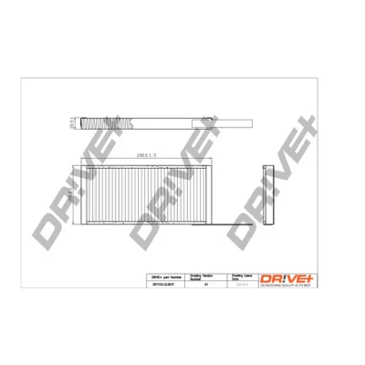 Bilde av Dr!ve+ DP1110.12.0071 Kupéfilter Partikkelfilter 239, 274 RENAULT: MASTER 3, Kangoo II / Grand Kangoo, Express, MERCEDES BENZ: Citan Van