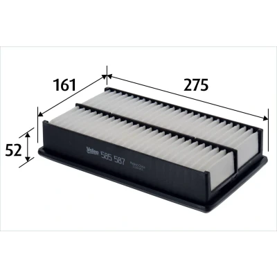 Bilde av VALEO 585587 Luftfilter 52 161 275 Filterinnsats MAZDA: 3 Hatchback, CX 7, 5