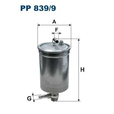 Bilde av FILTRON PP 839/9 Drivstoffilter ledningsfilter 10 AUDI: A4 B7 Avant, Sedan