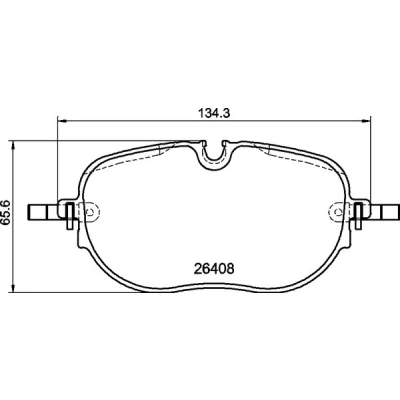 Bilde av BREMBO P 85 195 Bremseklosser inkl. slitasjevarselkontakt med bremsecaliperskruer, antihyle blikk tilbehør VOLKSWAGEN: ID.3
